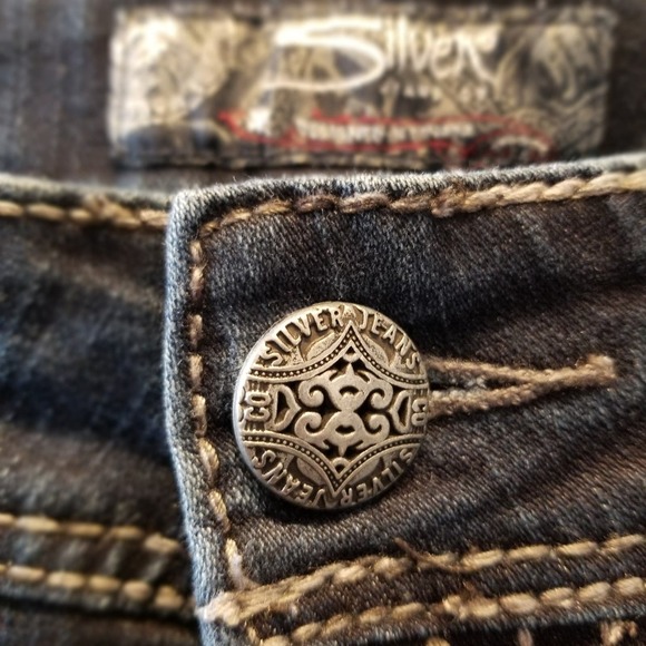 Silver NEW Suki Surplus Flare Bootcut Midrise Jeans NWOT Plus Size 32 x 30 - Picture 7 of 16